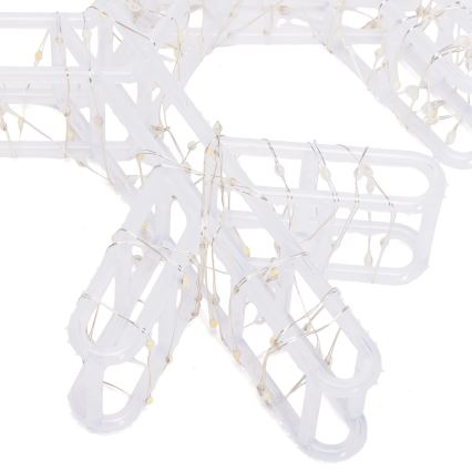 Aigostar - LED Buiten kerstdecoratie 540xLED/6W/230V 43 cm IP44 warm wit sneeuwvlok