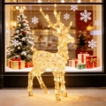 Aigostar - LED Buiten kerstdecoratie 80xLED/8 functies 0,65m IP44 warm wit hert