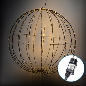 Aigostar - LED buiten kerstdecoratie bol 30 cm, 3,6W, 230V, IP44, warm wit