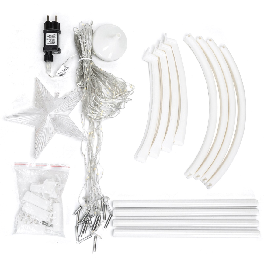 Aigostar - LED buiten kerstdecoratie LED/3,6W/230V 150 cm IP44 koud wit