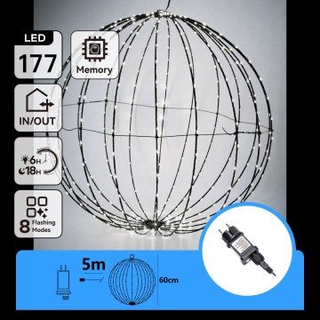Aigostar - LED buiten kerstdecoratie LED/3,6W/230V 60 cm IP44 koud wit