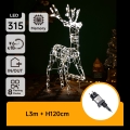 Aigostar - LED buiten kerstdecoratie LED/3,6W/31/230V 2700K 120 cm IP44 rendier