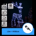 Aigostar - LED buiten kerstdecoratie LED/3,6W/31/230V 6500K 105 cm IP44 rendier