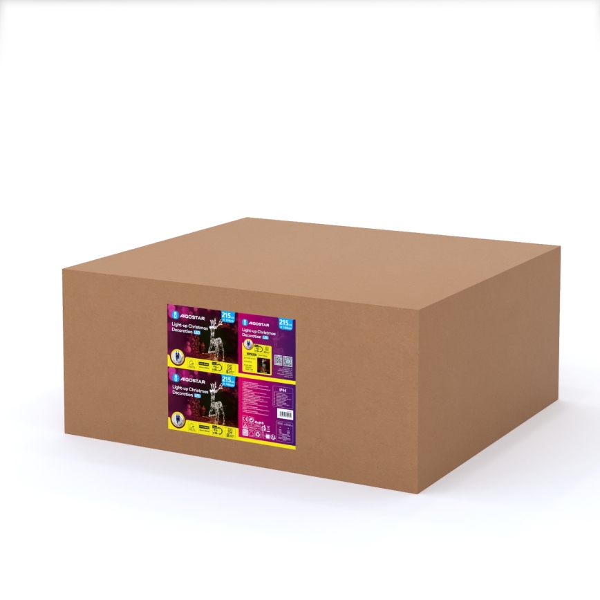 Aigostar - LED buiten kerstdecoratie rendier LED/3,6W/31/230V 2700K 105 cm IP44