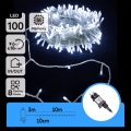 Aigostar - LED buiten kerstlichtsnoer 100xLED/8 functies 13m IP44 koud wit