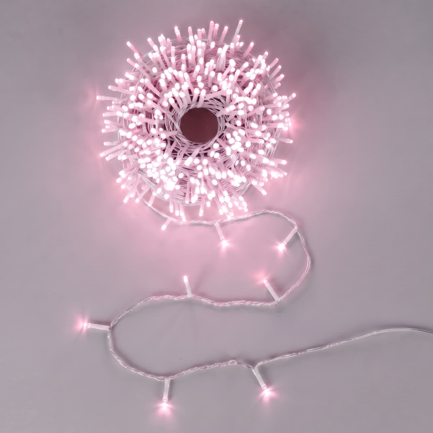 Aigostar - LED buiten kerstlichtsnoer 100xLED/8 functies 13m IP44 roze