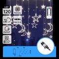 Aigostar - LED buiten kerstlichtsnoer 120xLED/6W/230V/8 functies 3x0,6m IP44 koud wit + afstandsbediening