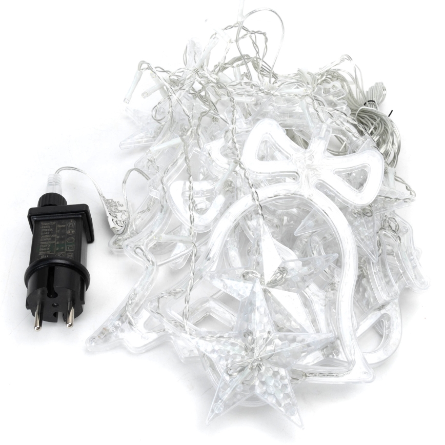 Aigostar - LED buiten kerstverlichting 120xLED/8 functies 3x0,6m IP44 koud wit + afstandsbediening