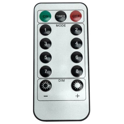 Aigostar - LED-lichtsnoer voor buiten 120xLED/8 functies 3x0,7m IP44 koud wit + afstandsbediening