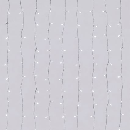Aigostar - LED buiten kerstsnoer 156xLED/8 functies 3xAA 4,2x1,2m IP44 koud wit