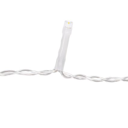 Aigostar - LED buiten kerstsnoer 156xLED/8 functies 3xAA 4,2x1,2m IP44 koud wit