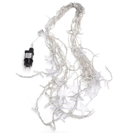 Aigostar - LED buiten kerstsnoer 168xLED/8 functies 3x1,5m IP44 warm wit sterren