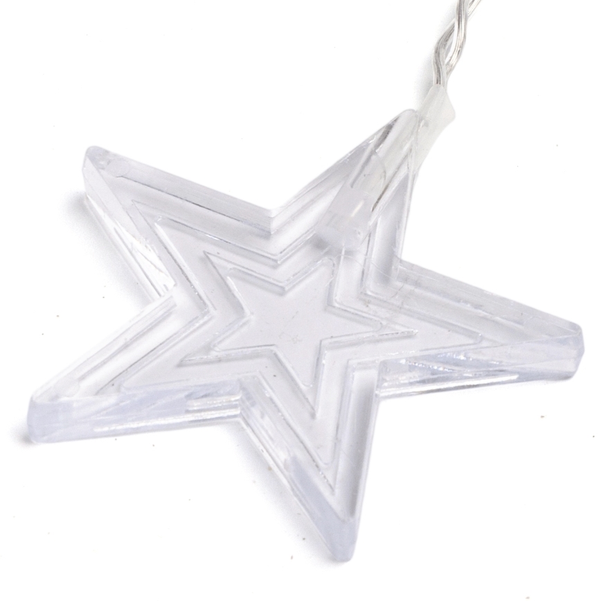 Aigostar - LED buiten kerstsnoer 168xLED/8 functies 3x1,5m IP44 warm wit sterren