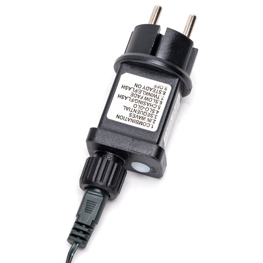 Aigostar - LED buiten kerstlichtsnoer 200 LED/8 functies 8 m IP44 koud wit