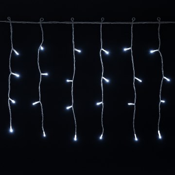 Aigostar - LED buiten kerstlichtsnoer 200xLED/3,6W/230V/8 functies 10x0,4m IP44 koud wit