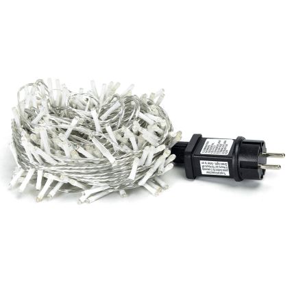 Aigostar - LED buiten kerstlichtsnoer 200xLED/8 functies 23m IP44 warm wit