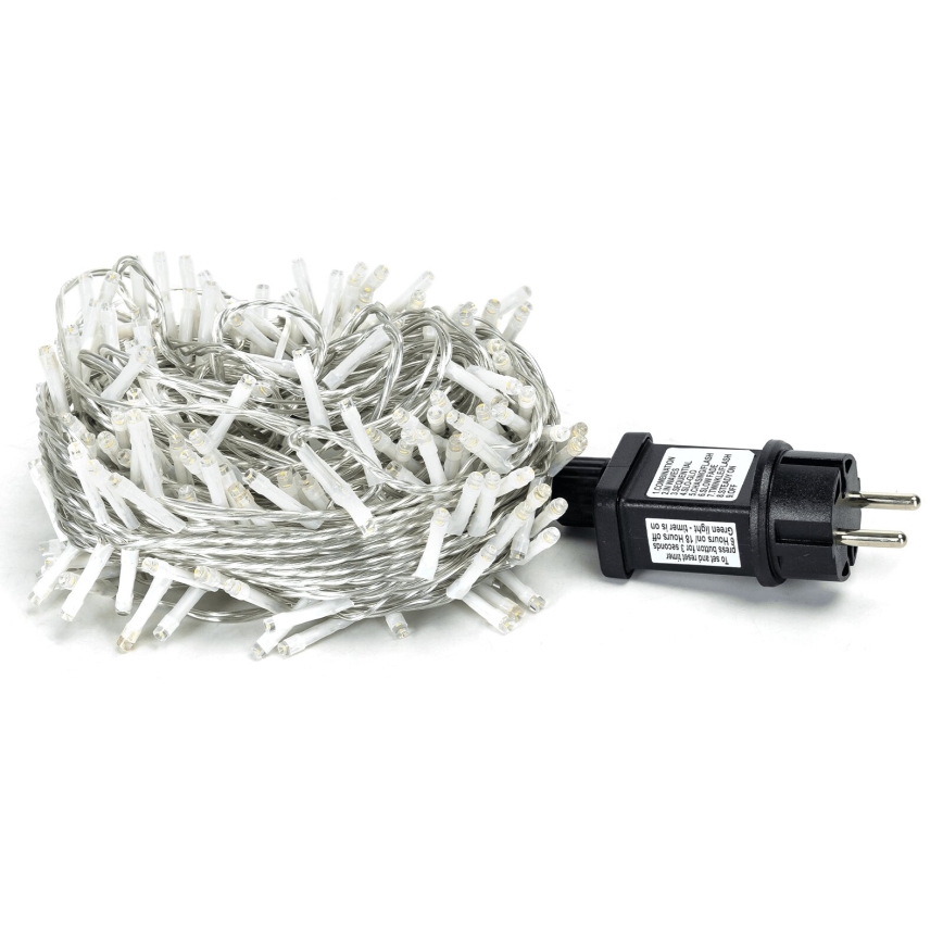 Aigostar - LED buiten kerstlichtsnoer 200xLED/8 functies 23m IP44 warm wit