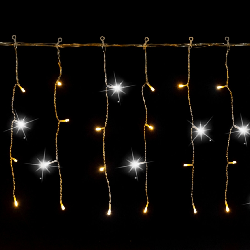 Aigostar - LED buiten kerstlichtsnoer 200xLED 8x0,4m IP44 warm wit
