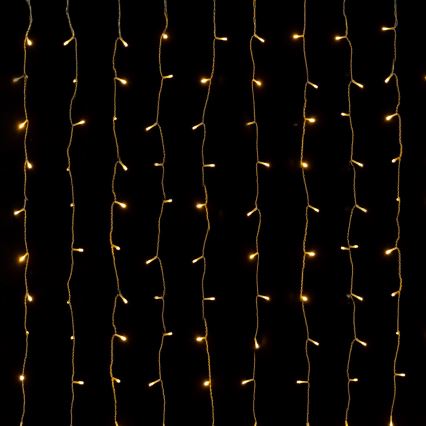 Aigostar - LED buiten kerstlichtsnoer 234xLED/8 functies 1,2x1,8 m IP44 warm wit