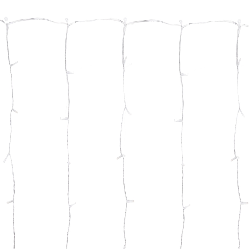 Aigostar - LED buiten kerstlichtsnoer 300 LED, 8 functies, 3x1 m, IP44, koud wit, met afstandsbediening