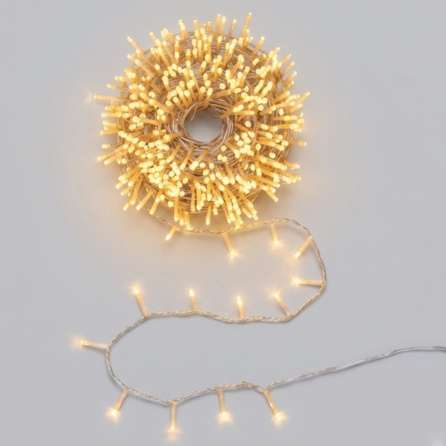 Aigostar - LED buiten kerstlichtsnoer 300xLED/8 functies 18m IP44 warm wit
