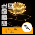 Aigostar - LED buiten kerstlichtsnoer 500xLED/8 functies 53m IP44 warm wit