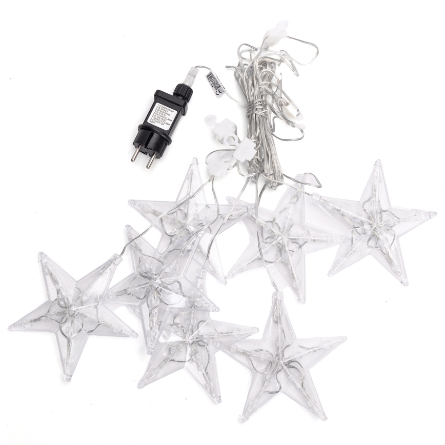 Aigostar - LED kerstlichtsnoer voor buiten 70xLED 1,2x1m IP44 koel wit sterren