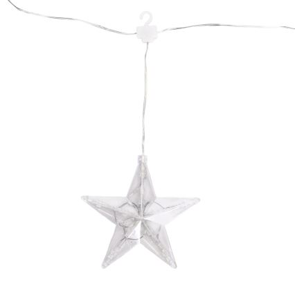 Aigostar - LED kerstlichtsnoer voor buiten 70xLED 1,2x1m IP44 koel wit sterren