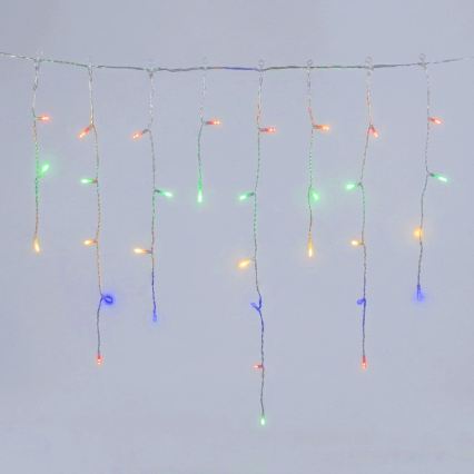 Aigostar - LED buiten kerstsnoer 100xLED/8 functies 3xAA 8x06m IP44 meerkleurig