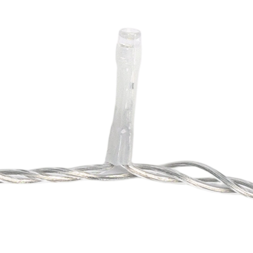 Aigostar - LED buiten kerstsnoer 100xLED/8 functies 5,3m IP44 warm wit