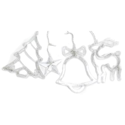 Aigostar - LED buiten kerstlichtsnoer, 120 LED, 8 functies, 3 x 0,6 m, IP44, koud wit, met afstandsbediening