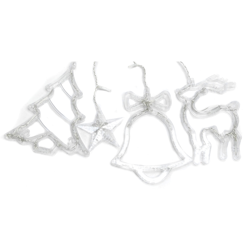 Aigostar - LED buiten kerstlichtsnoer, 120 LED, 8 functies, 3 x 0,6 m, IP44, koud wit, met afstandsbediening