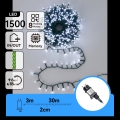 Aigostar - LED buiten kerstsnoer 1500xLED/8 functies 33m IP44 koud wit