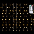 Aigostar - LED buiten kerstsnoer 150xLED/6W/230V/8 functies 1,5x1m IP44 warm wit + afstandsbediening