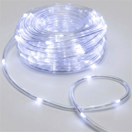 Aigostar - LED buiten kerstsnoer 150xLED/8 functies 3xAA 15,3 m IP44 koud wit