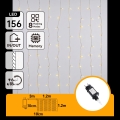 Aigostar - LED buiten kerstsnoer 156xLED/8 functies 4,2x1,2m IP44 warm wit