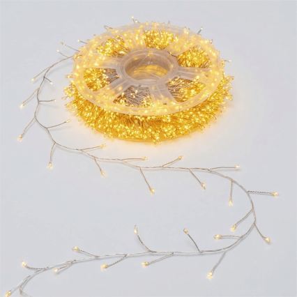 Aigostar - LED buiten kerstsnoer 2000xLED/8 functies 53m IP44 warm wit