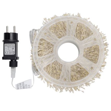 Aigostar - LED buiten kerstsnoer 2000xLED/8 functies 53m IP44 warm wit