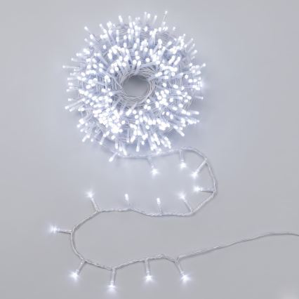 Aigostar - LED buiten kerstsnoer 200xLED/8 functies 13m IP44 koel wit