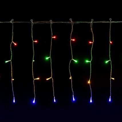 Aigostar - LED buiten kerstverlichting 200xLED/8 functies 3xAA 13x0,4m IP44 meerkleurig