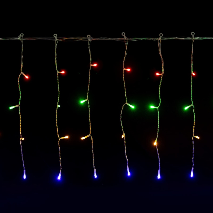 Aigostar - LED buiten kerstverlichting 200xLED/8 functies 3xAA 13x0,4m IP44 meerkleurig