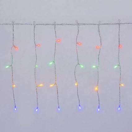 Aigostar - LED buiten kerstverlichting 200xLED/8 functies 3xAA 13x0,4m IP44 meerkleurig