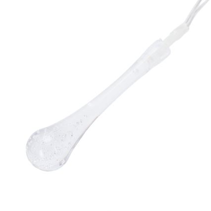 Aigostar - LED-lichtsnoer voor buiten 25xLED/8 functies 3xAA 2,5 m IP44 warm wit druppels