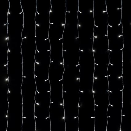 Aigostar - LED buiten kerstverlichting 288xLED/8 functies 1,5x1,8m IP44 koud wit