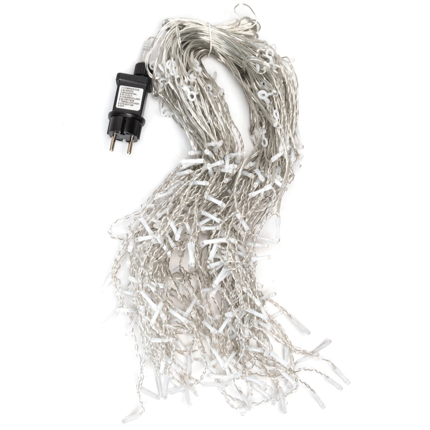 Aigostar - LED kerstlichtsnoer voor buiten 300xLED/6W/230V/8 functies 15x0,4m IP44 koud wit