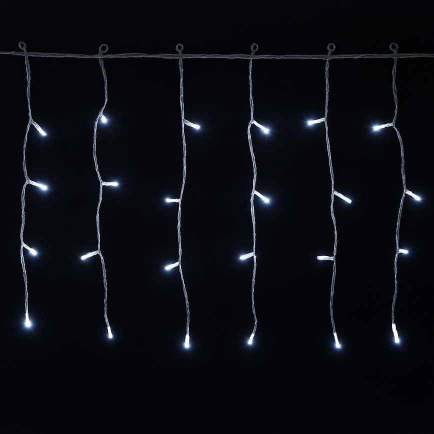 Aigostar - LED buiten kerstsnoer 300xLED/6W/230V/8 functies 15x0,4m IP44 koud wit