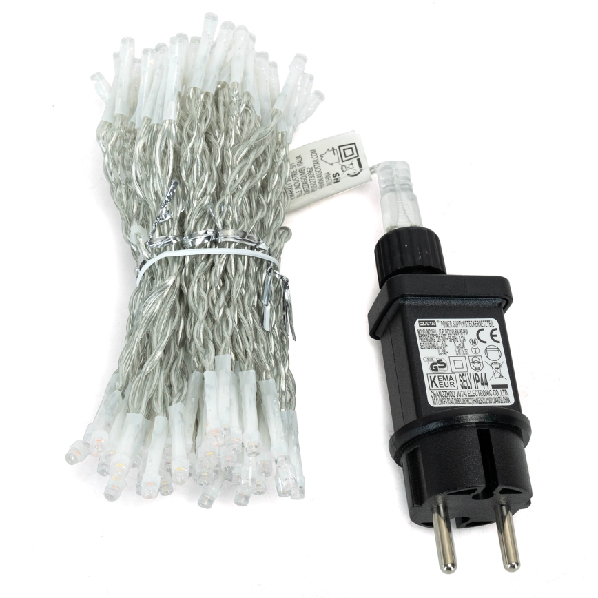 Aigostar - LED buiten kerstsnoer 300xLED/8 functies 3x1m IP44 warm wit + afstandsbediening