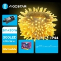 Aigostar - LED buiten kerstsnoer 300xLED/8 functies 33m IP44 warm wit