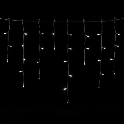 Aigostar - LED buiten kerstlichtsnoer 300xLED/8 functies 3xAA 18x0,6 m IP44 koud wit