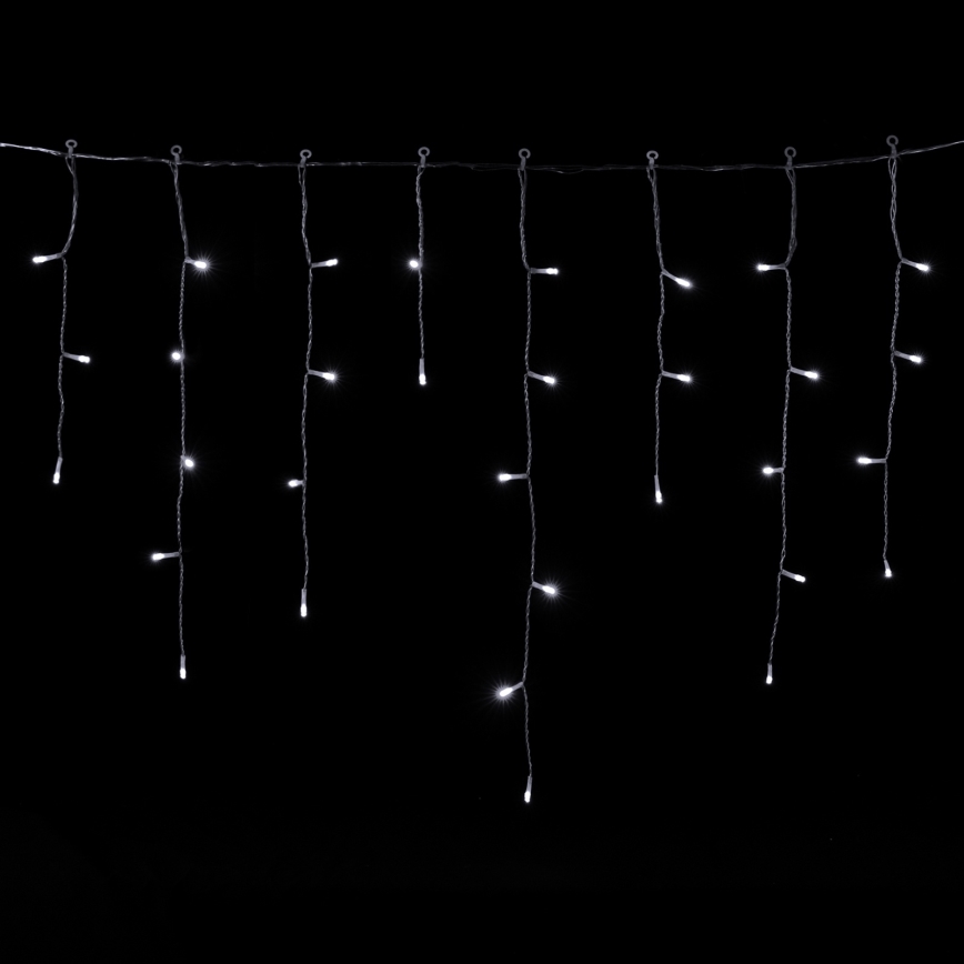Aigostar - LED buiten kerstlichtsnoer 300xLED/8 functies 3xAA 18x0,6 m IP44 koud wit